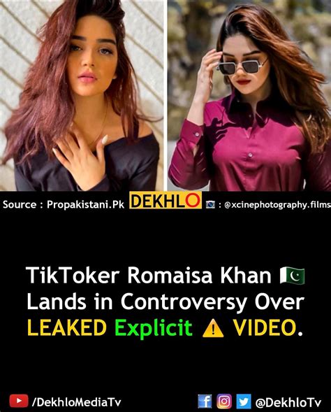 romaisa khan leak|Romaisa Khan Pakistani Tiktoker Leaked Video Porn Videos